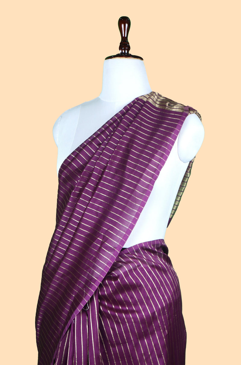 Pure tissue Chanderi Handloom Banarasi Saree - The Handlooms
