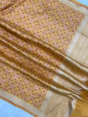 Pure Katan Silk Banarasi dupatta - The Handlooms