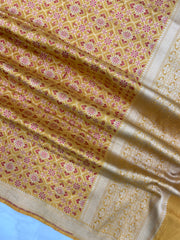Pure Katan Silk Banarasi dupatta - The Handlooms