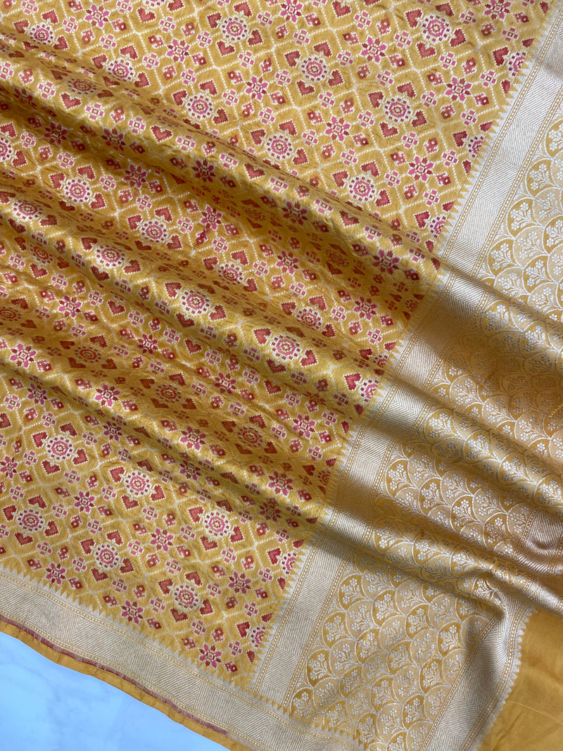 Pure Katan Silk Banarasi dupatta - The Handlooms