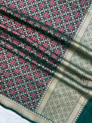 Pure Katan Silk Banarasi dupatta - The Handlooms