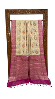 Pure Chiffon Khaddi Banarasi Saree - The Handlooms