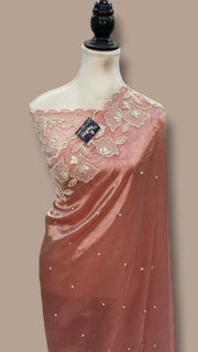Pure Kora Tissue Handloom Banarasi Saree - Handwork - The Handlooms