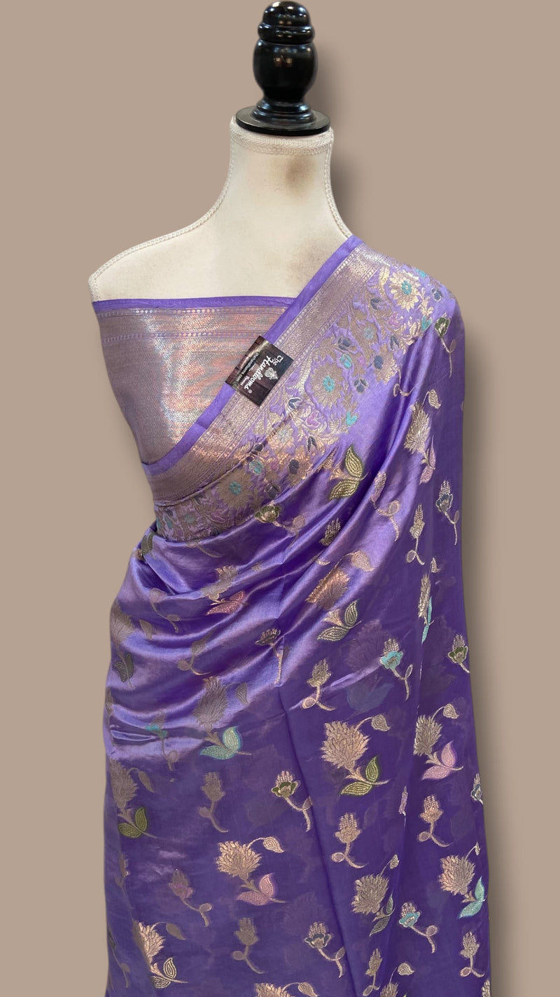 Pure Dupion Silk Banarasi Saree - The Handlooms