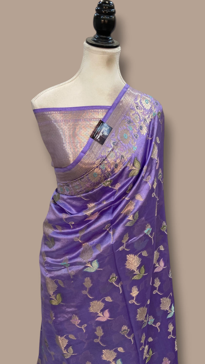 Pure Dupion Silk Banarasi Saree - The Handlooms