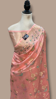 Pure Dupion Silk Banarasi Saree - The Handlooms