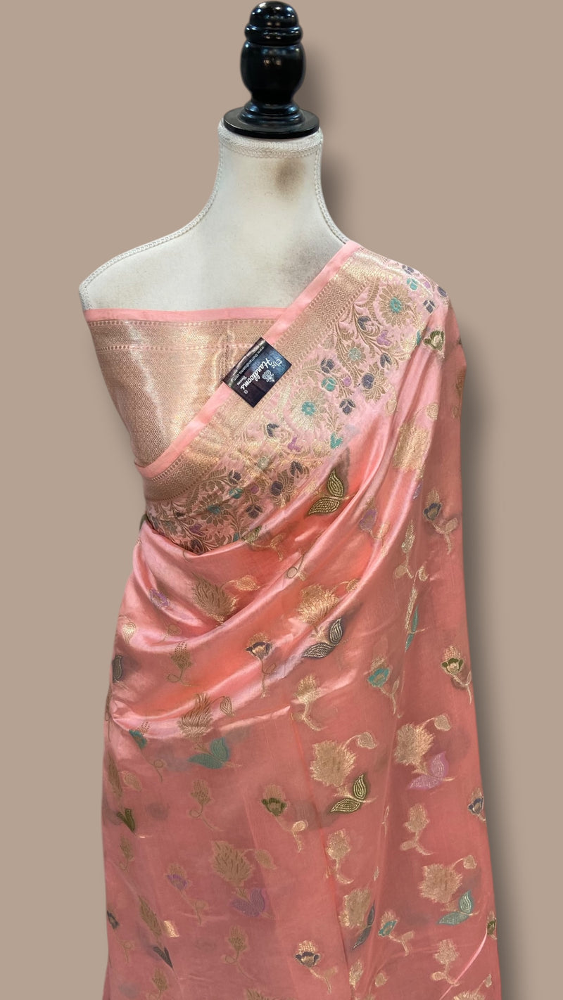 Pure Dupion Silk Banarasi Saree - The Handlooms