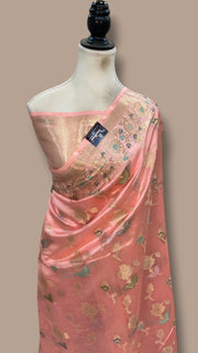 Pure Dupion Silk Banarasi Saree - The Handlooms