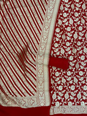 Khaddi Georgette Banarasi Dress material - The Handlooms