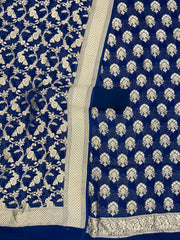 Khaddi Georgette Banarasi Dress material - The Handlooms