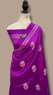 Pure Mango Silk Banarasi Handloom Saree - The Handlooms
