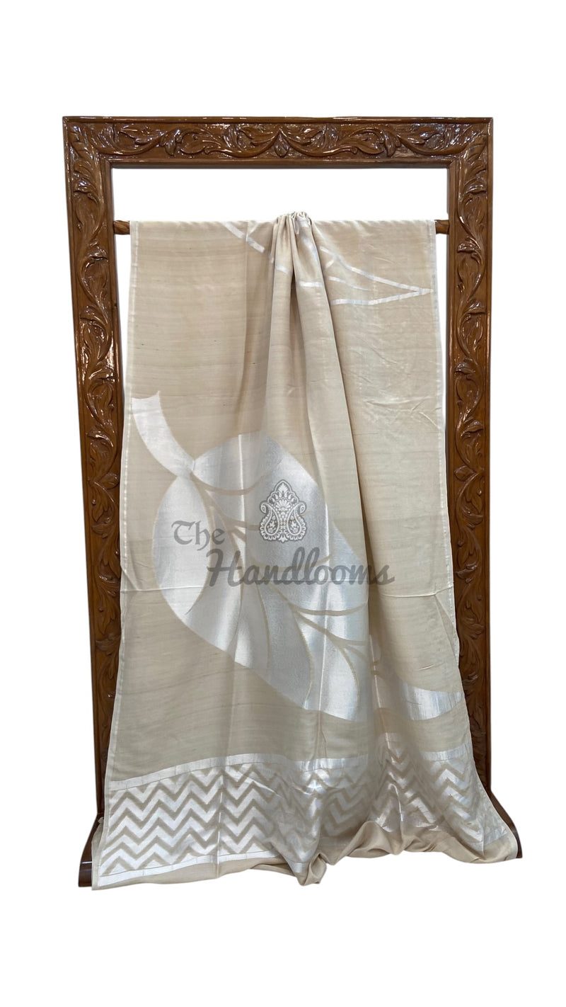 Pure Tussar Georgette Handloom Banarasi Saree