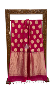 Kajol Devgan in Pure Khaddi Georgette Handloom Banarasi Saree - The Handlooms