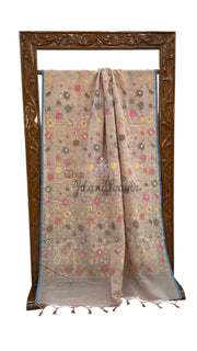 Pure Cotton Jamdani Handloom Banarasi Saree - The Handlooms