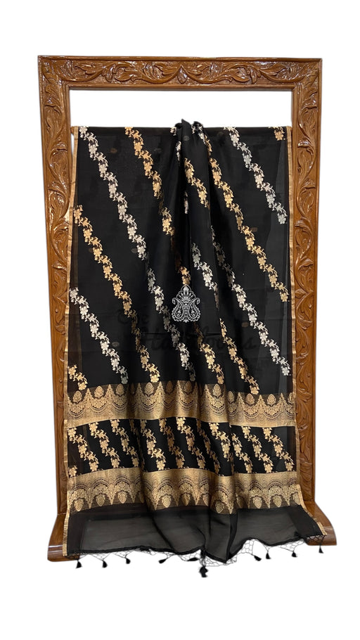 Pure Kora Handloom Banarasi Saree - The Handlooms