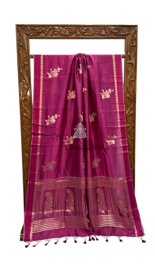 Pure Mango Silk Banarasi Handloom Saree - The Handlooms