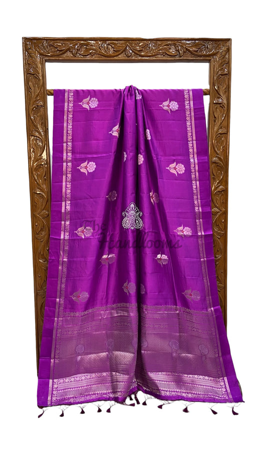 Pure Mango Silk Banarasi Handloom Saree - The Handlooms