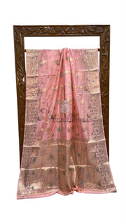 Pure Dupion Silk Banarasi Saree - The Handlooms
