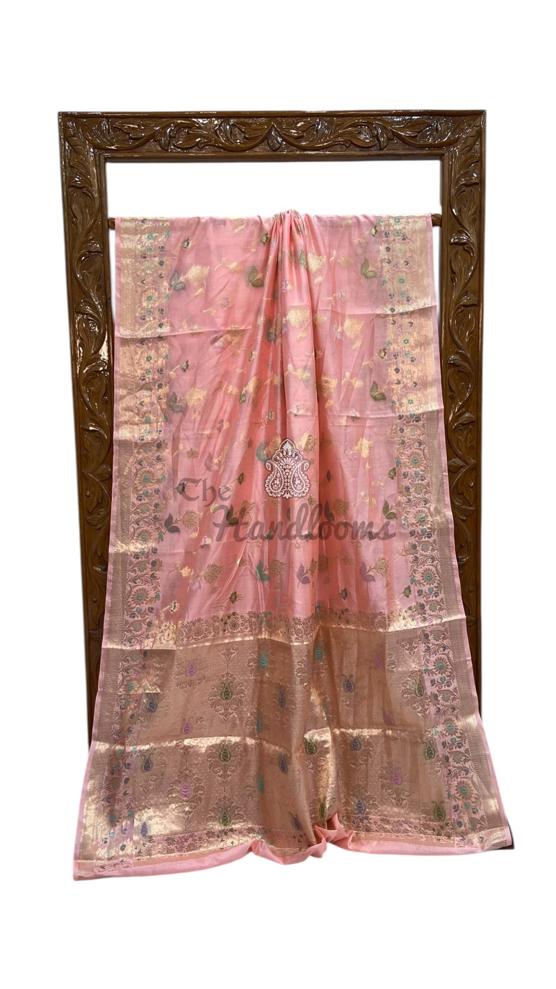 Pure Dupion Silk Banarasi Saree - The Handlooms