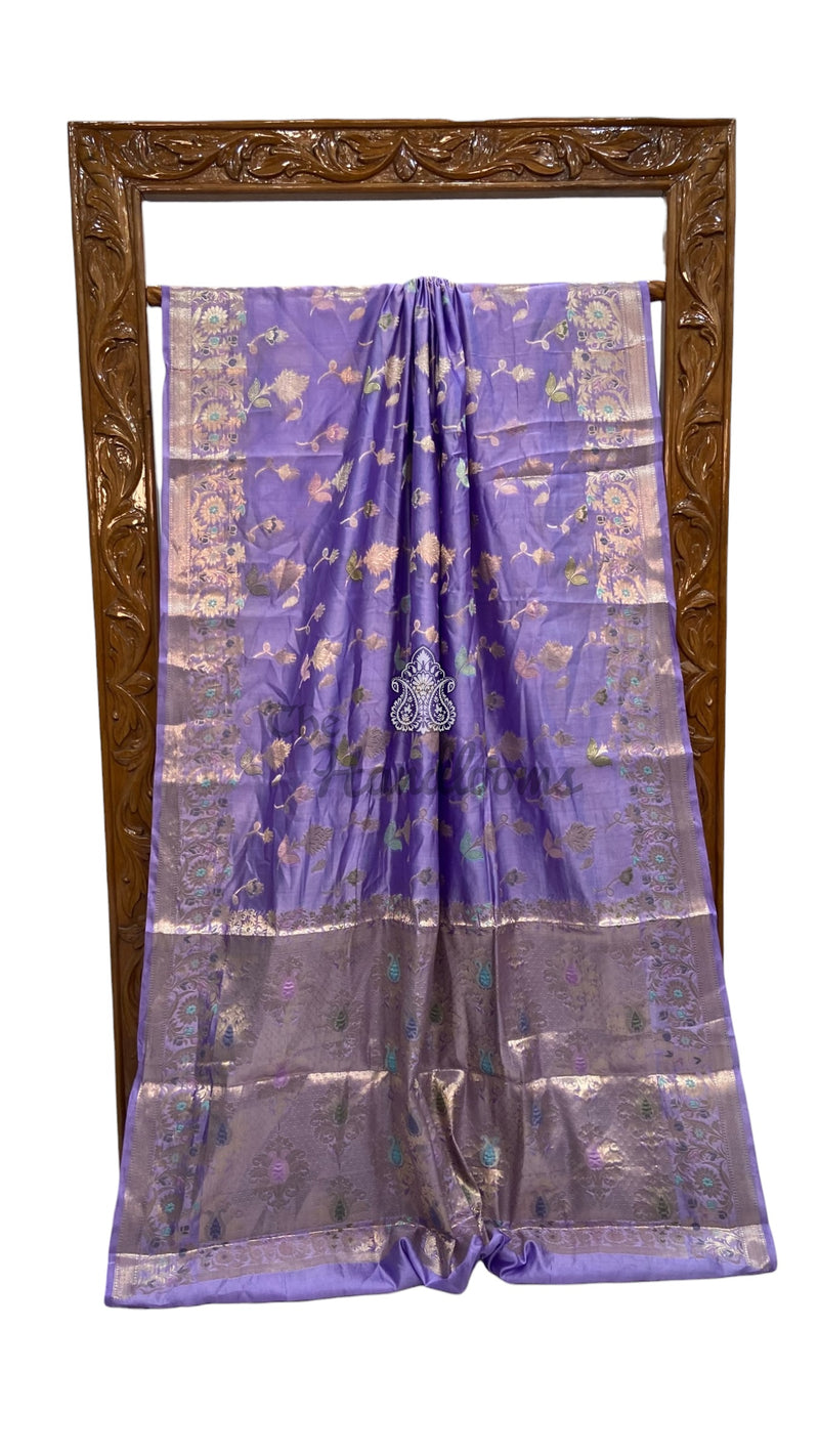 Pure Dupion Silk Banarasi Saree - The Handlooms