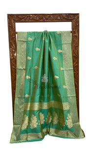 Pure Katan Silk Banarasi Handloom Saree - All Over Kadua Motifs - The Handlooms