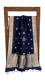 Pure Kora Silk Handloom Banarasi Saree - The Handlooms