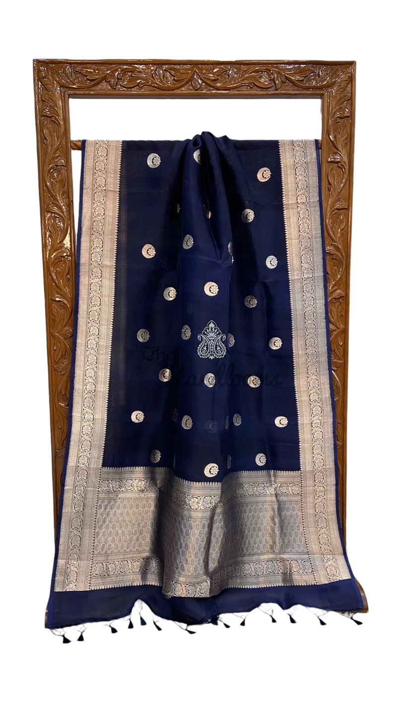 Pure Kora Silk Handloom Banarasi Saree - The Handlooms