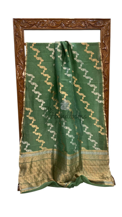 Pure Kora Handloom Banarasi Saree - The Handlooms