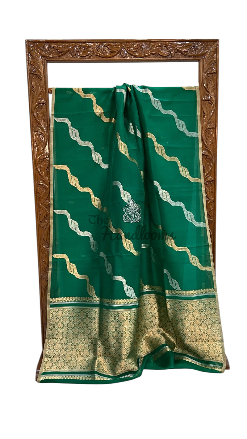 Pure Kora Handloom Banarasi Saree - The Handlooms