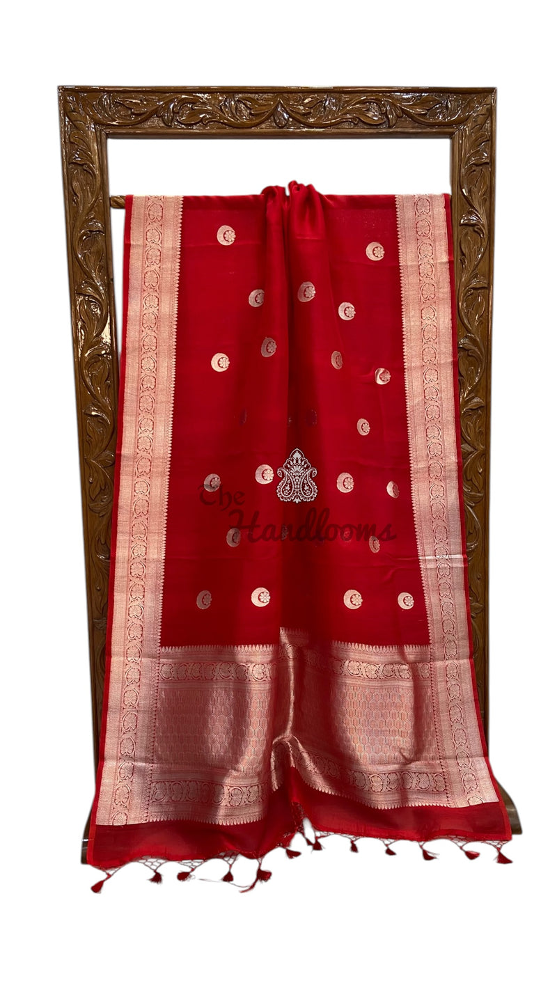Pure Kora Silk Handloom Banarasi Saree - The Handlooms
