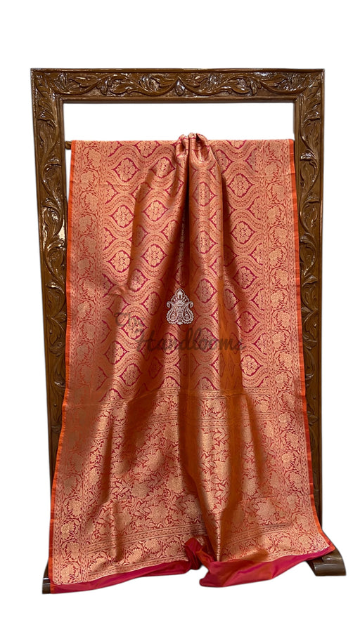 Pure Katan Silk Banarasi Handloom Saree - Tanchui Brocade - The Handlooms