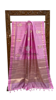 Pure Mango Silk Banarasi Handloom Saree - The Handlooms