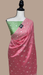 Pure Chiniya Silk Handloom Banarasi Saree with Chikankari - The Handlooms