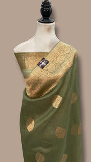 Pure Kora Handloom Banarasi Saree - The Handlooms