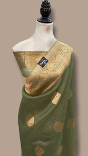Pure Kora Handloom Banarasi Saree - The Handlooms