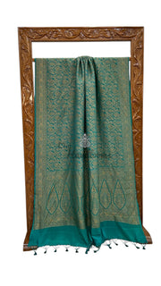 Pure Khaddi Crepe Georgette Banarasi Handloom Saree - Brocade - The Handlooms