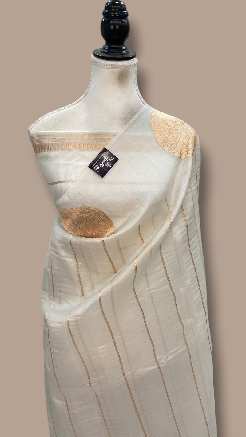 Pure Kora Handloom Banarasi Saree - The Handlooms