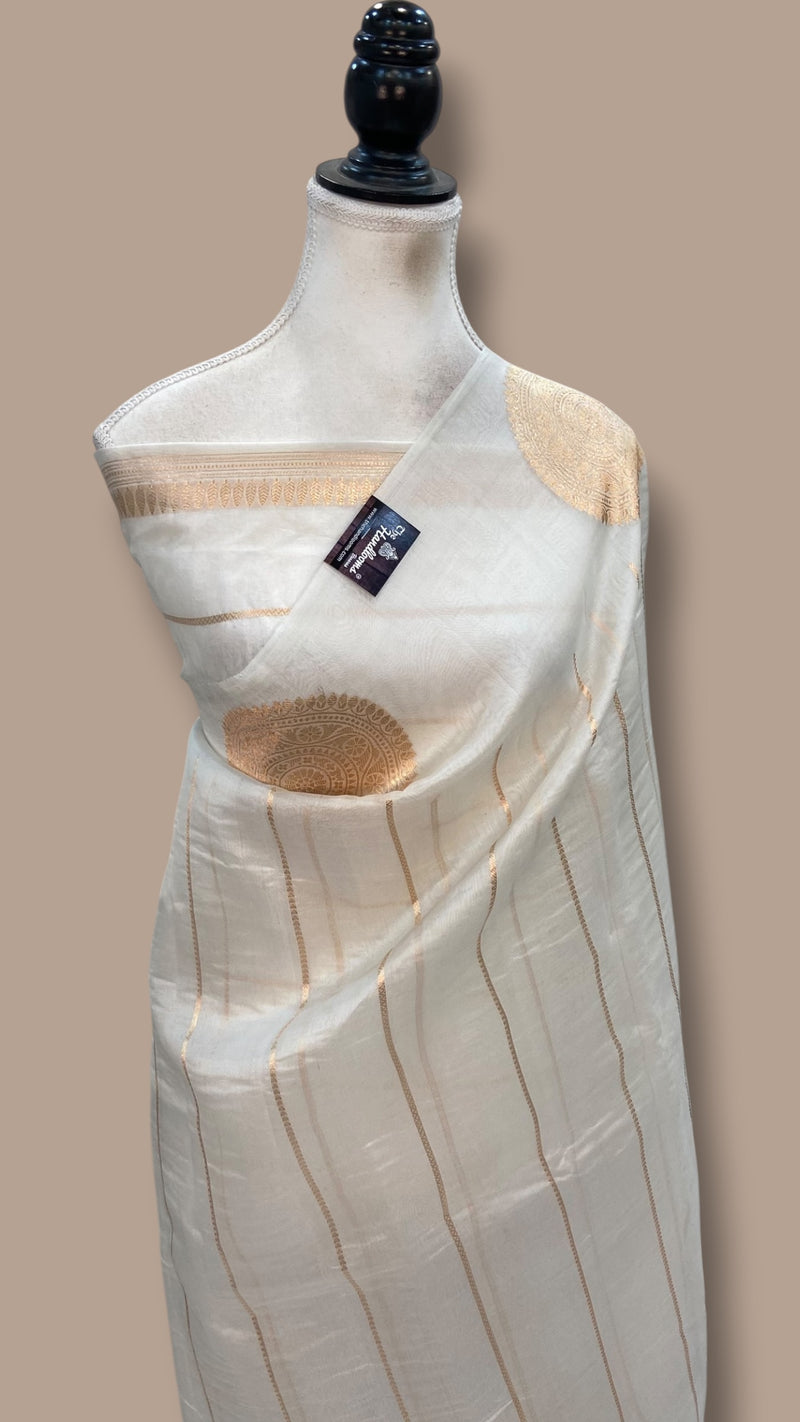 Pure Kora Handloom Banarasi Saree - The Handlooms