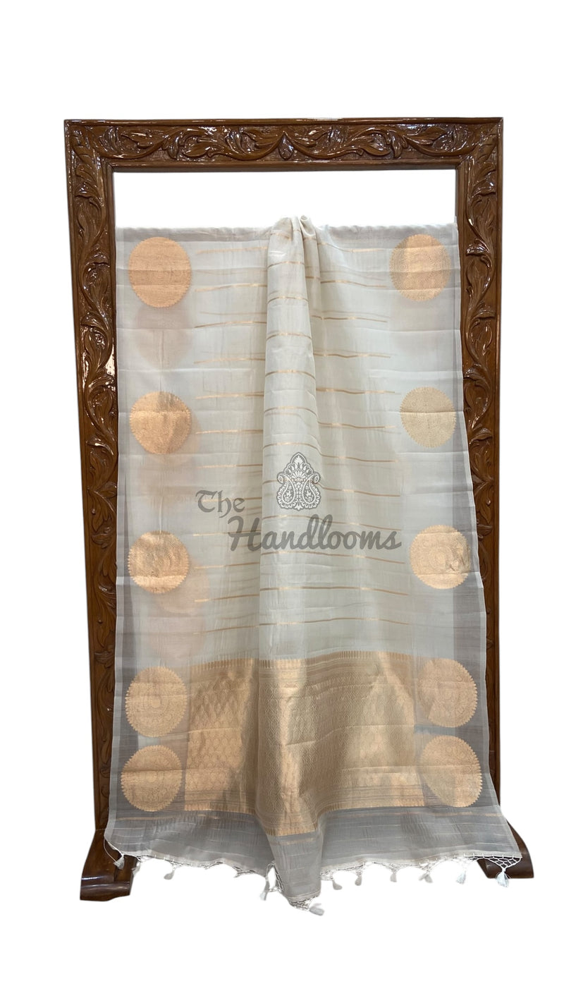 Pure Kora Handloom Banarasi Saree - The Handlooms