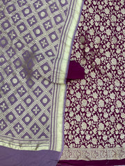 Khaddi Georgette Banarasi Dress material - The Handlooms