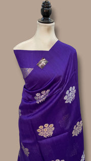 Tussar Georgette Handloom Banarasi Saree - The Handlooms