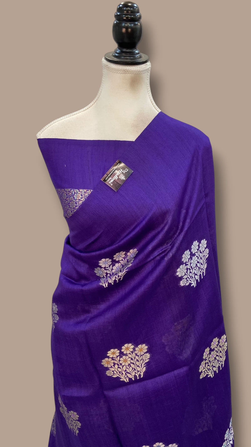 Tussar Georgette Handloom Banarasi Saree - The Handlooms