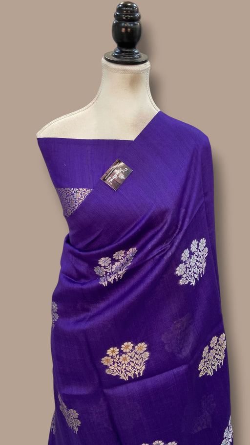 Tussar Georgette Handloom Banarasi Saree - The Handlooms