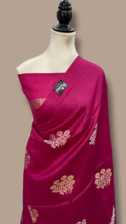Pure Desi Tussar Silk Handloom Banarasi Saree - The Handlooms