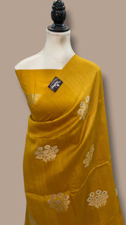 Pure Desi Tussar Silk Handloom Banarasi Saree - The Handlooms