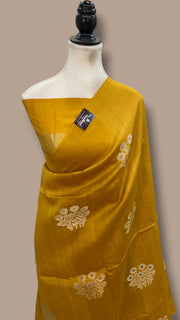 Pure Desi Tussar Silk Handloom Banarasi Saree - The Handlooms