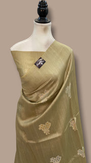 Pure Desi Tussar Silk Handloom Banarasi Saree - The Handlooms
