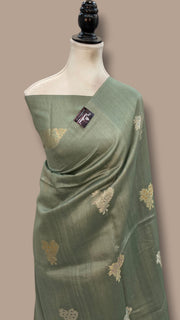 Pure Desi Tussar Silk Handloom Banarasi Saree - The Handlooms
