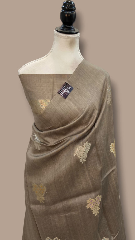 Pure Desi Tussar Silk Handloom Banarasi Saree - The Handlooms
