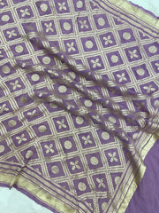 Khaddi Georgette Handloom Banarasi Dupatta - The Handlooms